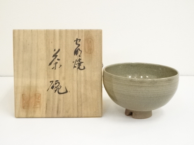 【茶道具】水野澤三造　志野茶碗　(共箱) ○ 茶道具】水野澤三造 志野茶碗 (共箱) ○